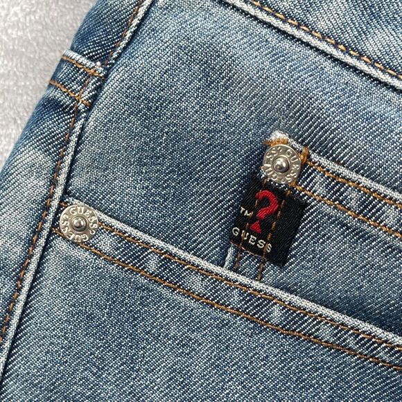 Guess Jeans Womens 30 Bootleg Mid-rise 31" Waist x 27" Inseam Made in USA - Picture 2 of 14